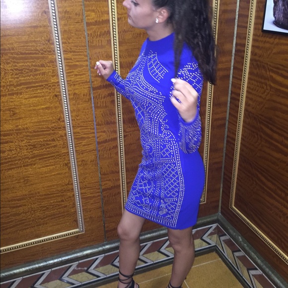 Fashion Nova blue long sleeve dress - Picture 8 of 8